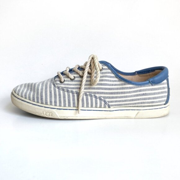 Ugg EYAN Striped Sneaker with Leather Accents - Picture 3 of 14